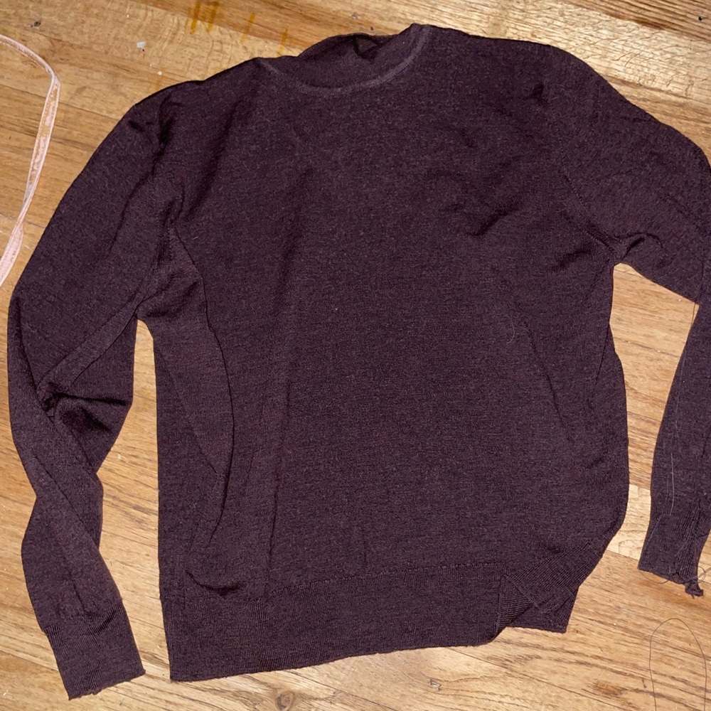 Burberry Dark Brown Merino Wool turtleneck sweater